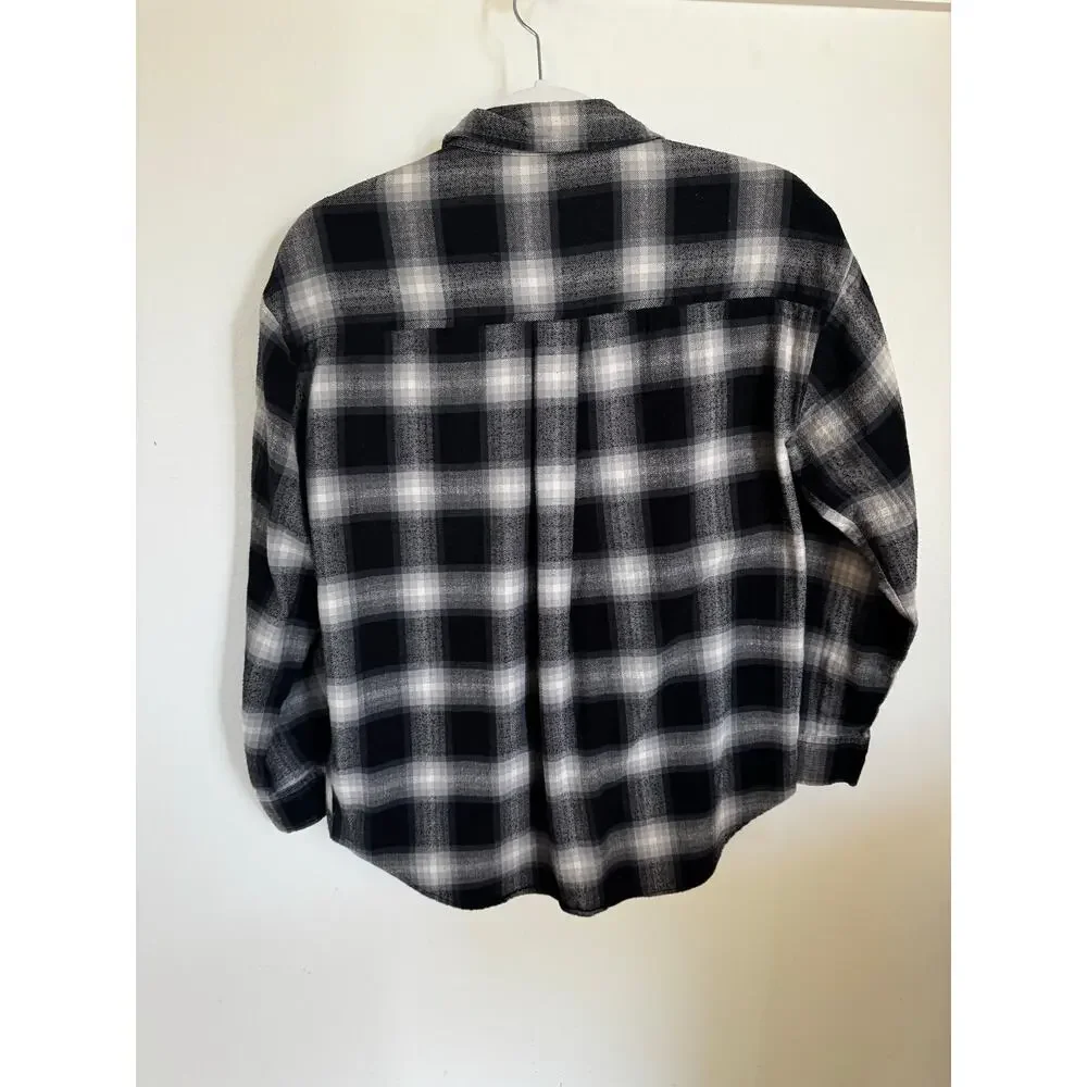 Gap Teen‎ Flannel Button-Up Shirt Long Sleeve Plaid 100% Cotton Size XL (12)